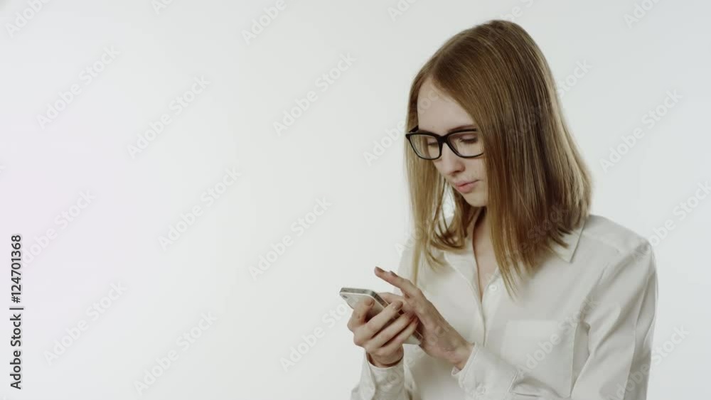 Business woman using smartphone Business woman using smartphone