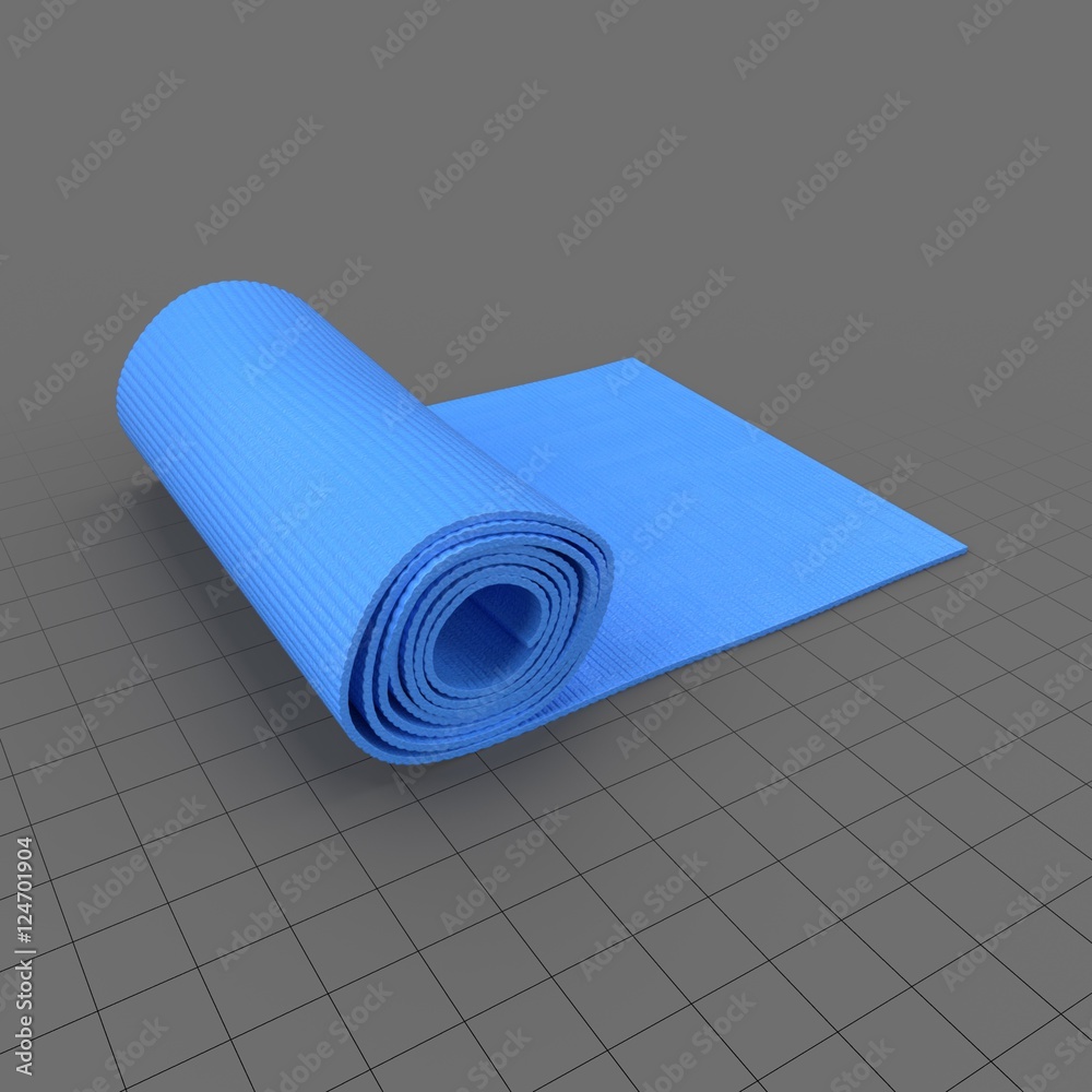 Yoga Mat Stock 3D asset | Adobe Stock