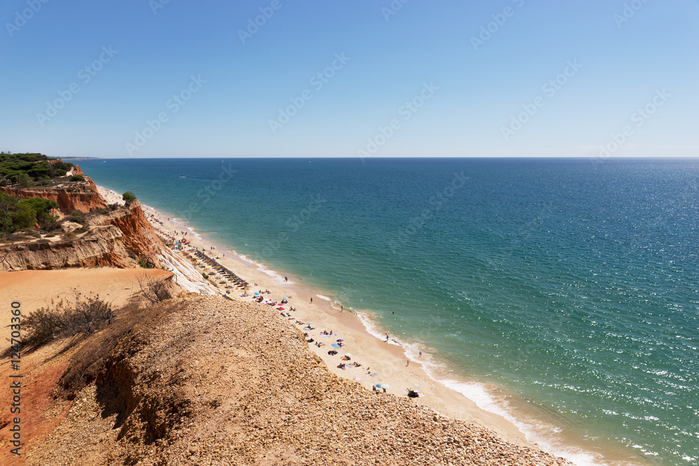 Praia da Falesia beach in Algarve, Portugal
