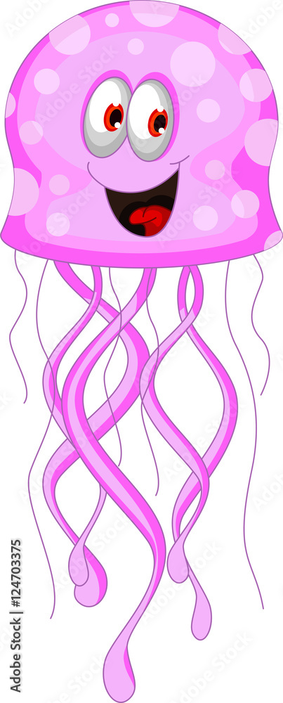Obraz premium jellyfish cartoon