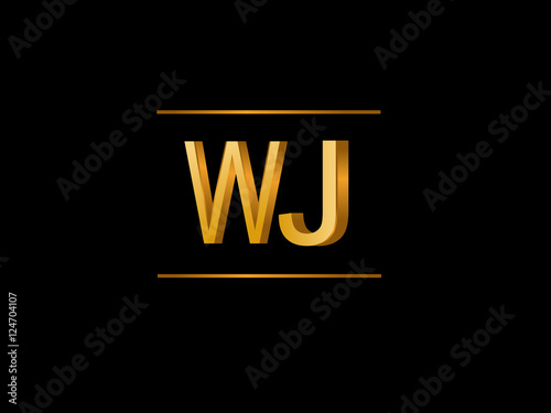 WJ Initial Logo for your startup venture