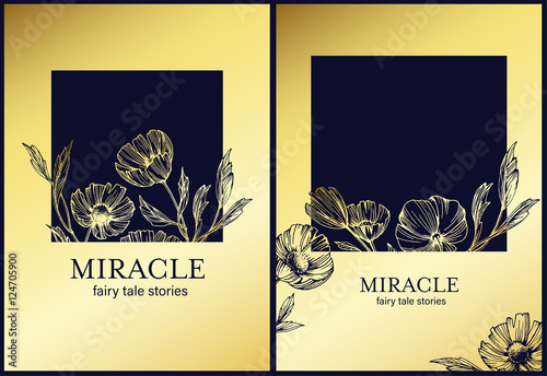 Floral botanical backgrounds