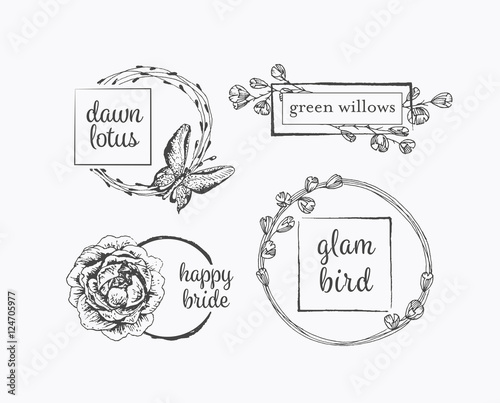 Graphical floral labels