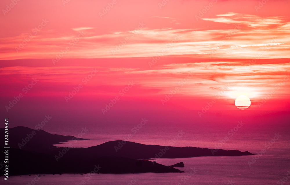 Naklejka premium Corsican Sunset