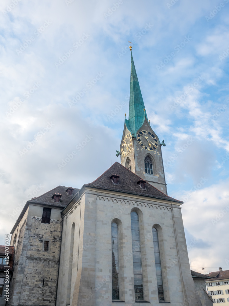 Fraumunster church in Zurich