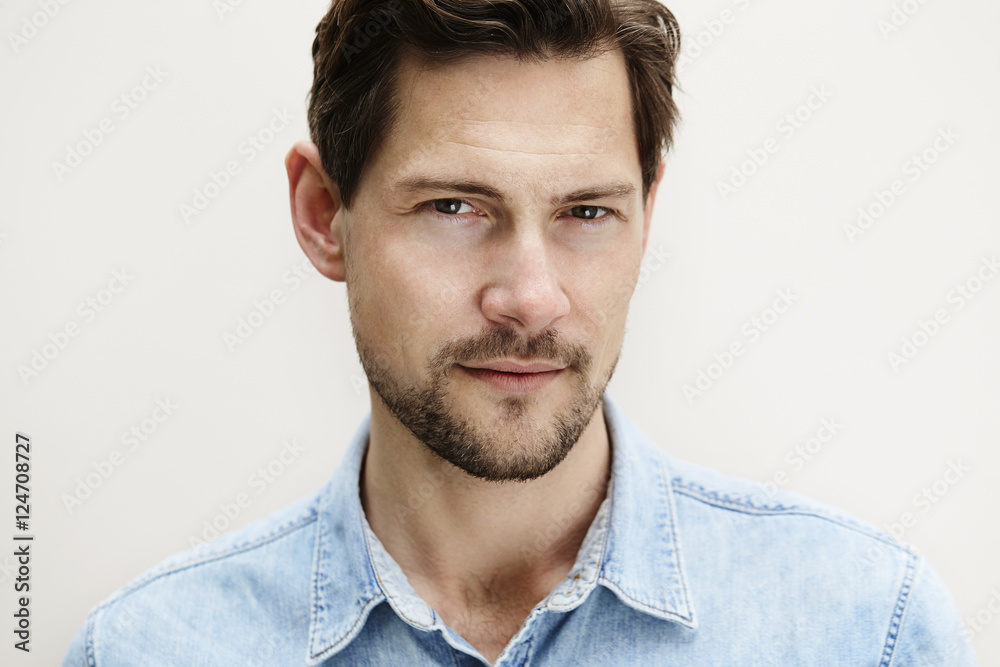 Portrait of handsome man with goatee Portrait of handsome man with goatee
