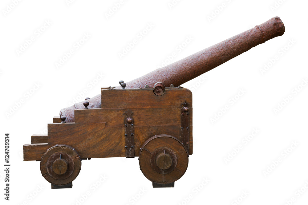 cannon isolated on white