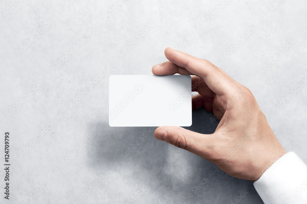 Hand hold blank white card mockup with rounded corners. Plain call-card mock up template holding arm. Plastic credit namecard display front. Check offset card design. Business branding. Hand hold blank white card mockup with rounded corners. Plain call-card mock up template holding arm. Plastic credit namecard display front. Check offset card design. Business branding.