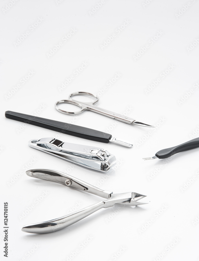 manicure tools set nail care top view manicure tools set nail care top view