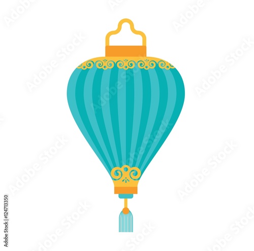 Chinese lantern vector illustration.