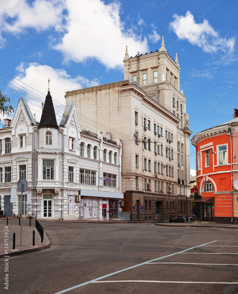 old buildings in downtown  Kharkov. Ukraine.