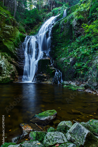 Kamienczyk waterfall  the highest waterfall in polish part of Karkonosze Moutain  near Szklarska Poreba.