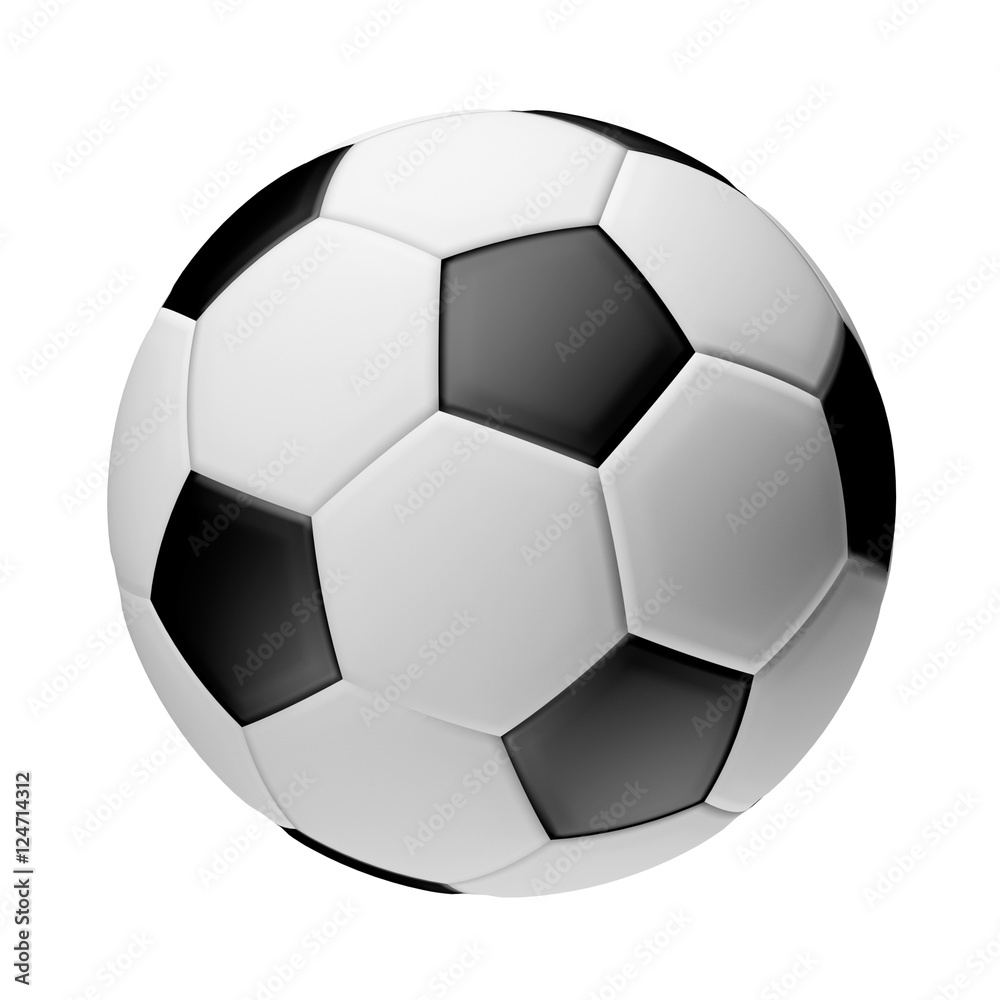 football ball 3d render isolated ball football ball 3d render isolated ball