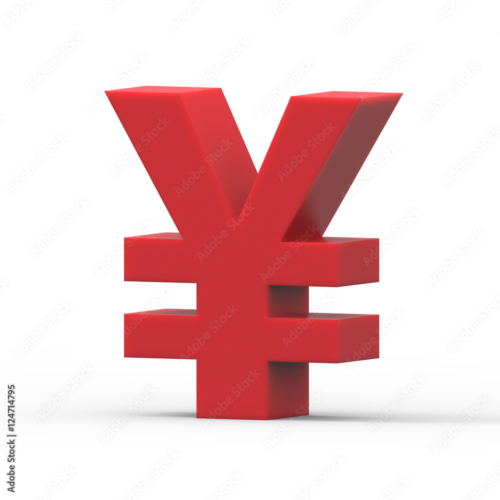 red yen symbol
