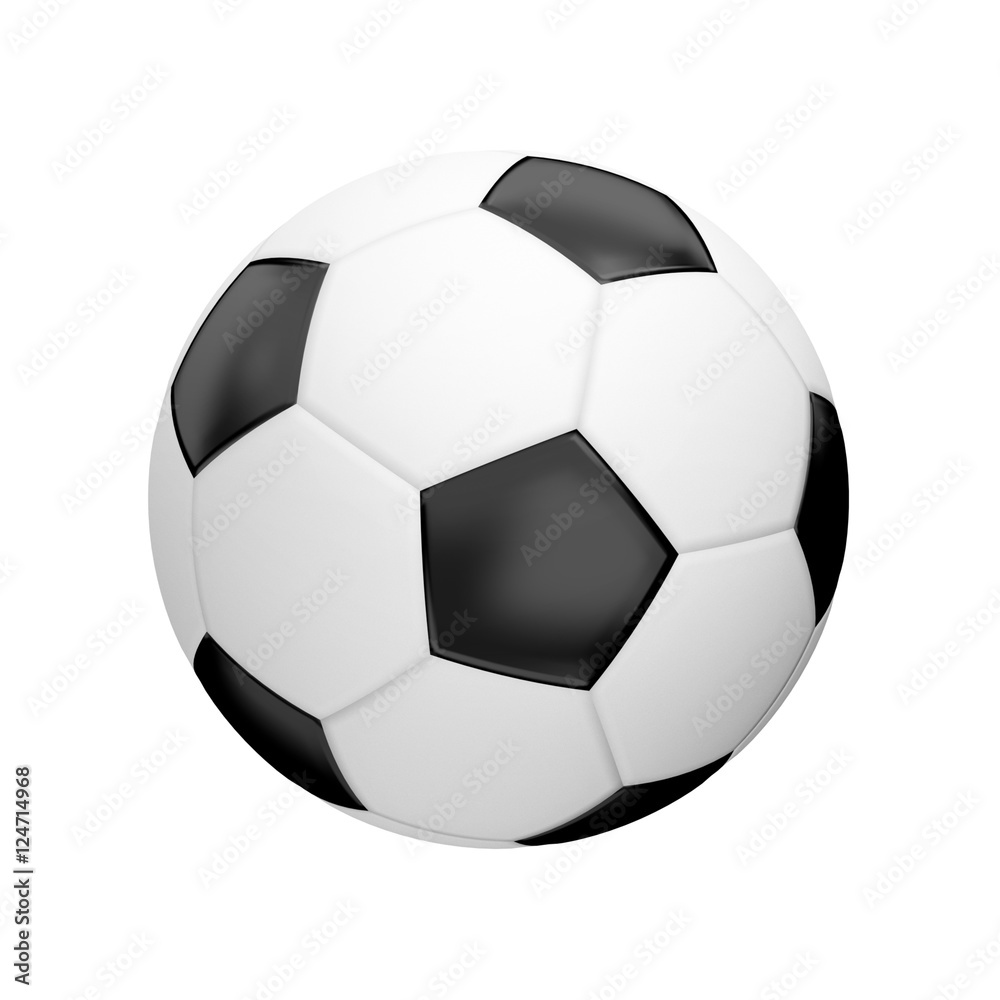 football ball 3d render isolated ball football ball 3d render isolated ball