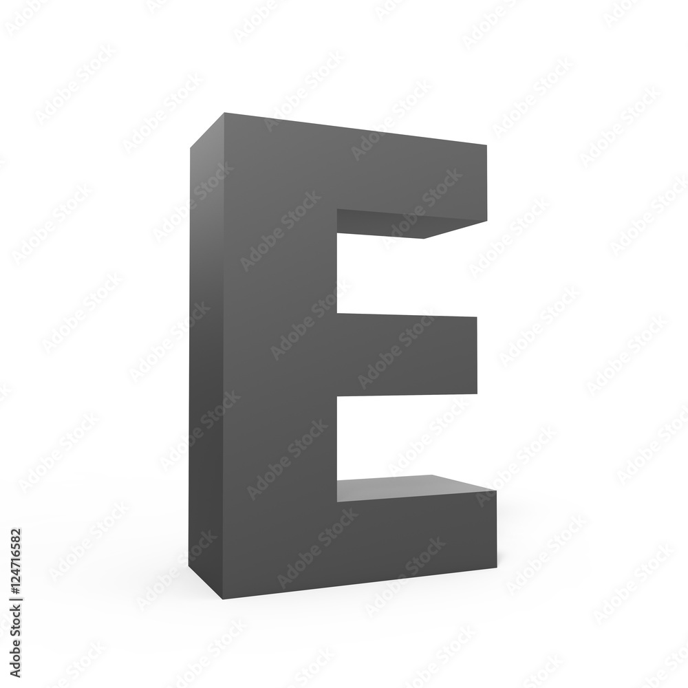 Grey letter E Grey letter E