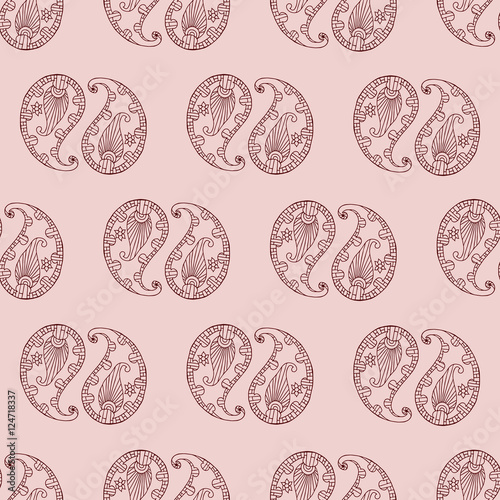 Seamless pattern in boho style3