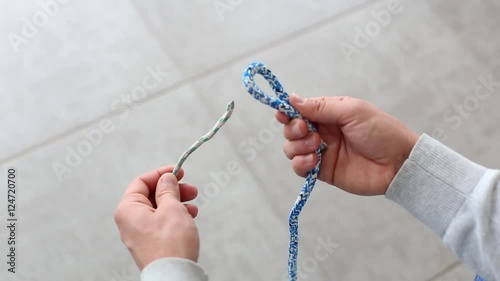 The sheet bend or becket bend, weaver's knot and weaver's hitch is a bend, that is, a knot that joins two ropes together.