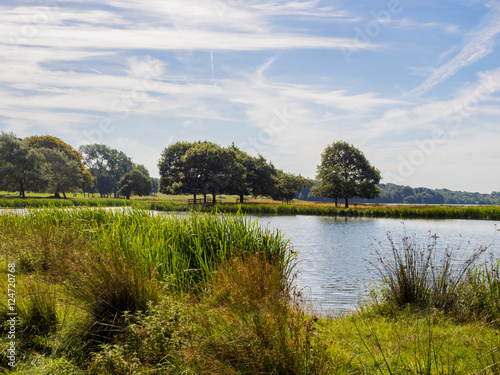 Beautiful late summer morning at Tatton Park, Knutsford, Cheshire, UK photo