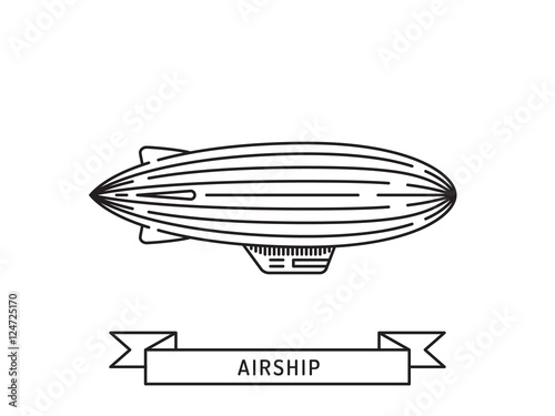 Dirigible and hot air balloons airship