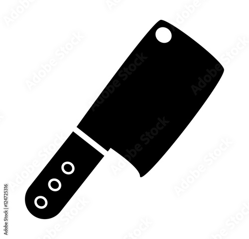 kitchen butcher chopper vector symbol icon design.