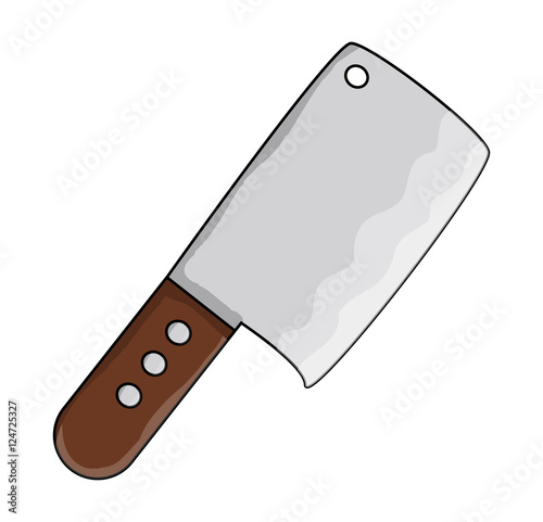 kitchen butcher chopper vector symbol icon design.