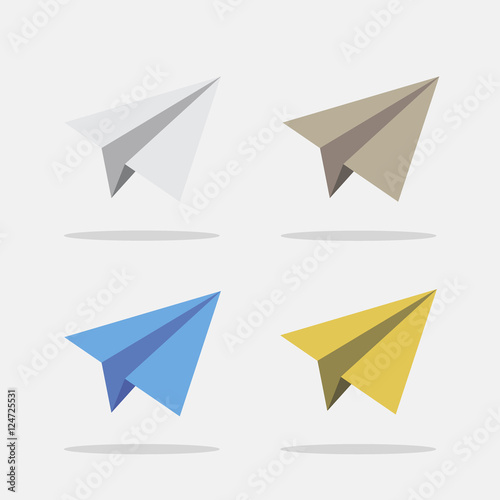 Free Download Paper Plane Icons Set in Vector - GFXLoad