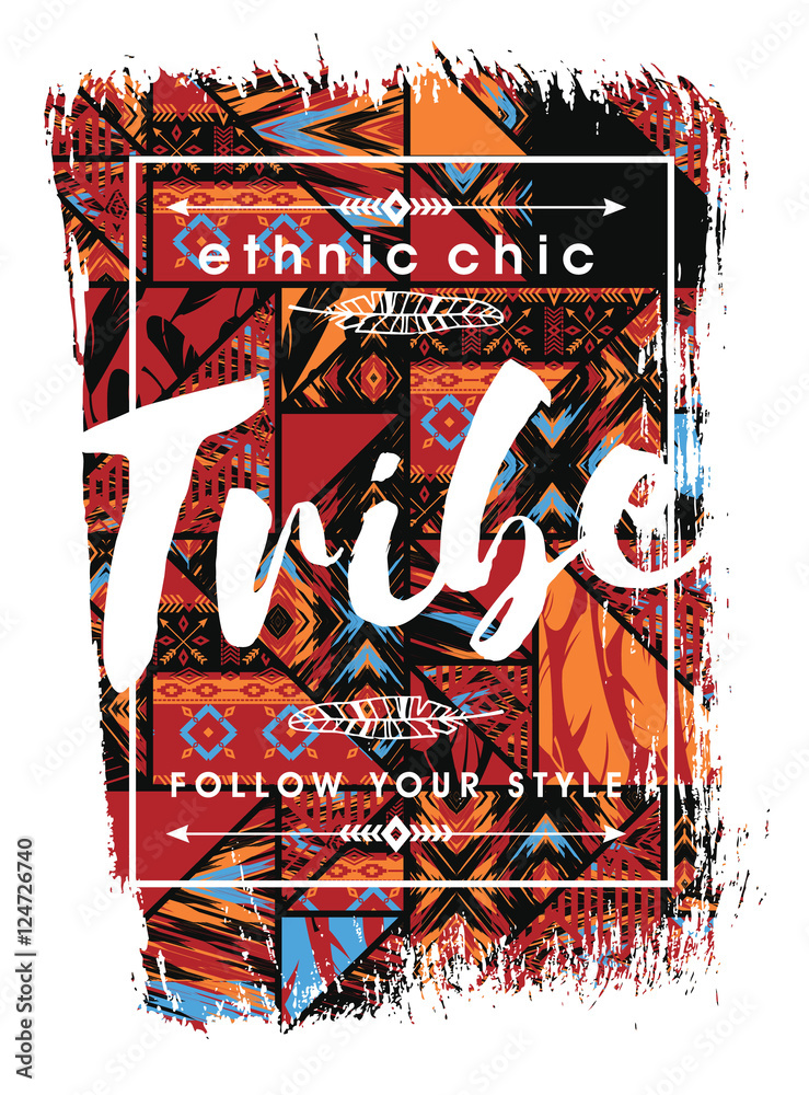 Fototapeta premium Vector illustration with the slogan for t-shirts