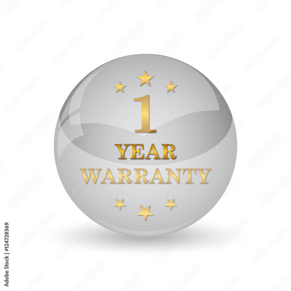 Fototapeta premium 1 year warranty icon