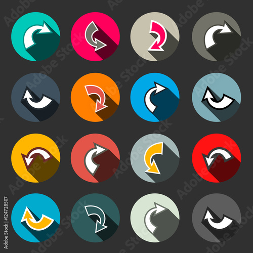 Arrows on Dark Background Vector