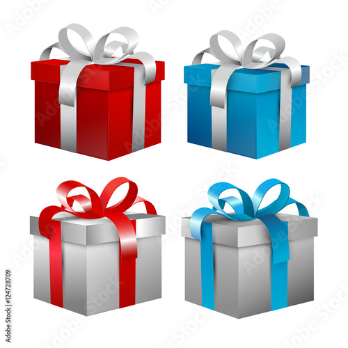 Vector Gift Boxes Set