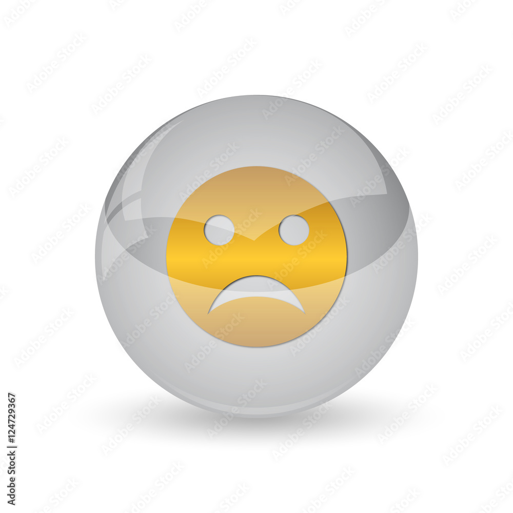 Fototapeta premium Sad smiley icon