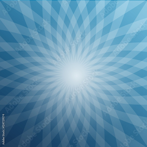 Blue Star Shaped Background. Abstract Winter Vector Design.