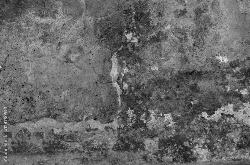 old spotty stained concrete wall texture background. gray color