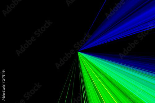 Laser verde e blu photo