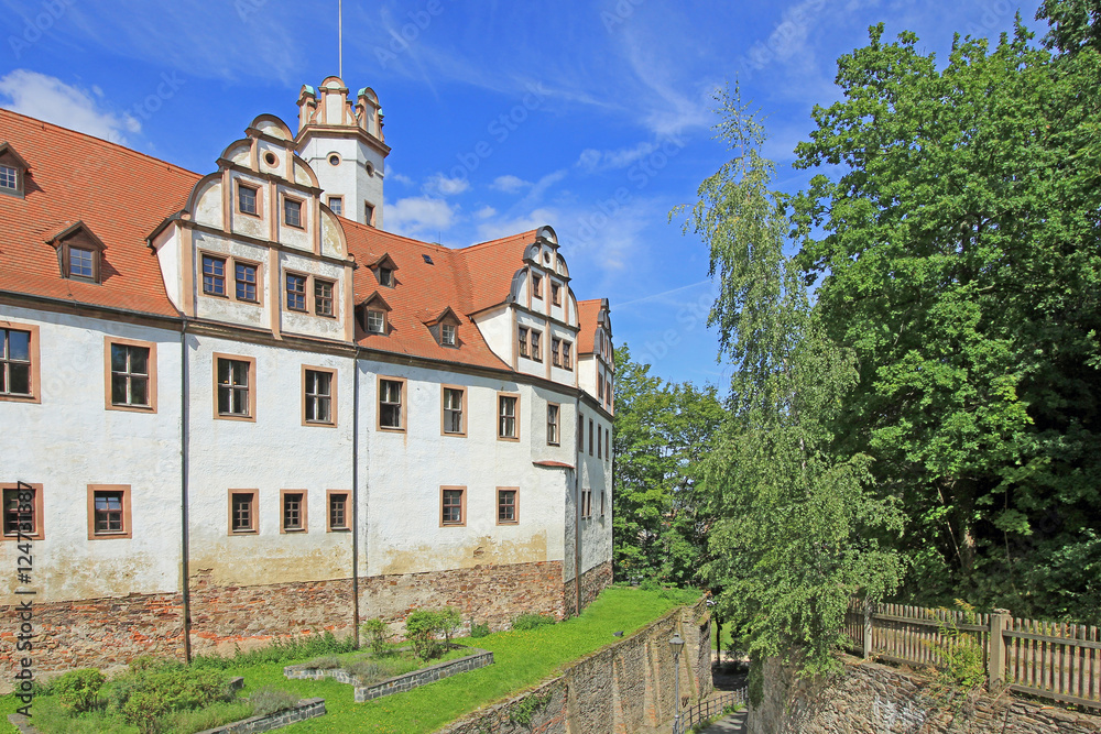 Naklejka premium Schloss Glauchau (15. Jh., Sachsen)