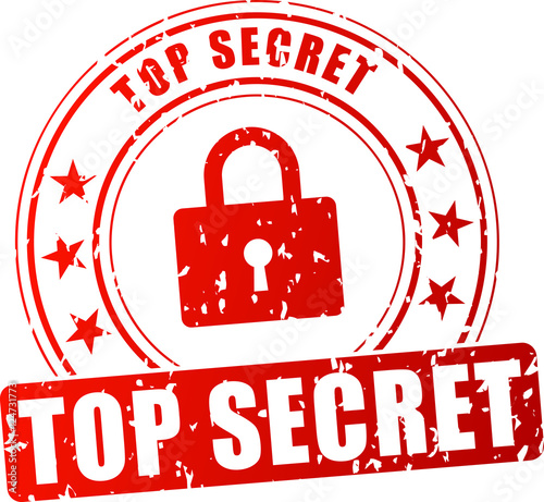 top secret red stamp