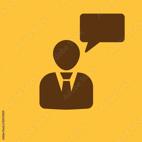 The message icon. Talking and communication, message, speak, speaking people symbol. UI. Web. Logo. Sign. Flat design. App.
