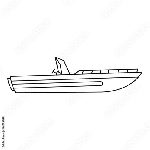 Speed Boat sketch line art illustration 9275560 Vector Art at Vecteezy