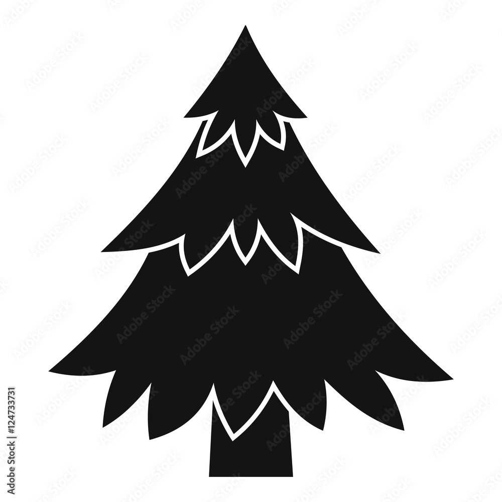 Obraz premium Coniferous tree icon. Simple illustration of coniferous tree vector icon for web