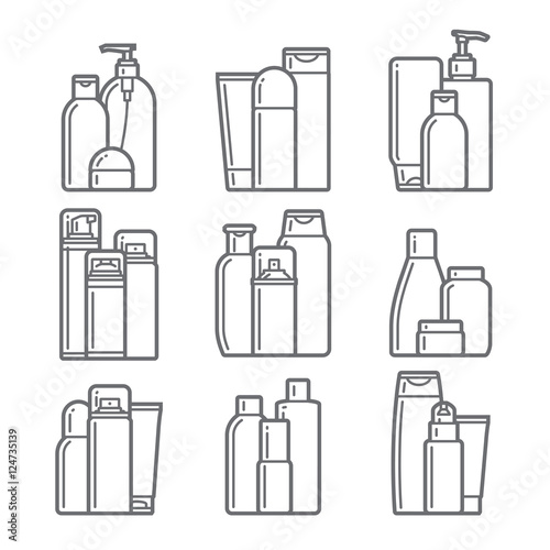 Cosmetic. Flat icons