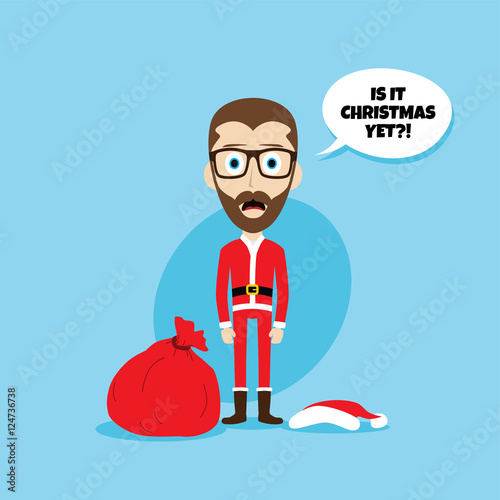 santa claus costume skinny dad