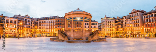 Panorama of Pamplona Market Square photo