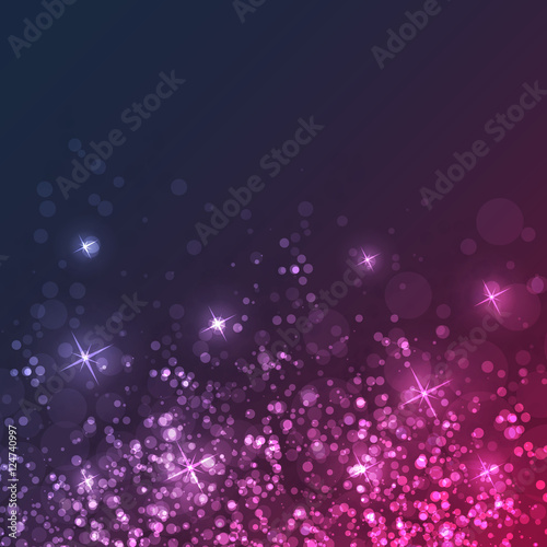Fototapeta Naklejka Na Ścianę i Meble -  Colorful Sparkling Cover Design Template with Abstract, Blurred Background for Christmas, New Year or Other Holiday Designs