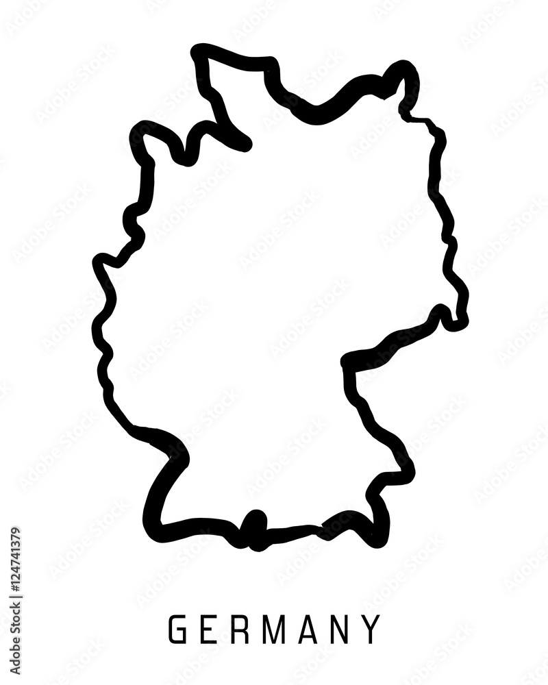 Germany outline map