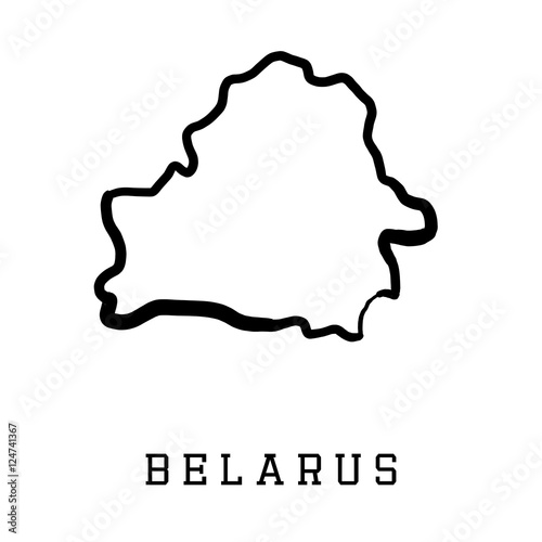 Fototapet Belarus shape