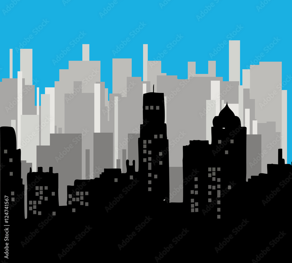 Modern cityscape vector