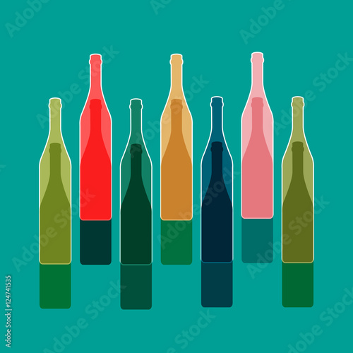 Background Bottle vector