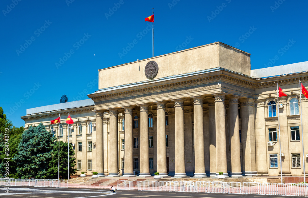 Fototapeta premium Governmental and Presidential Office in Bishkek - Kyrgyzstan