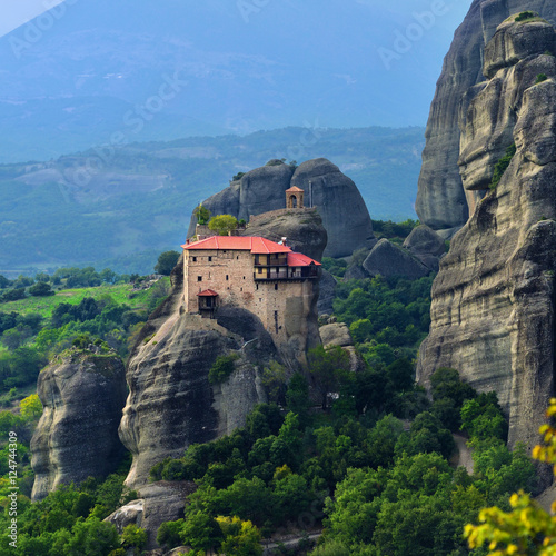 Monastery of St Nikolaos Anapafsas, Meteora, Greece